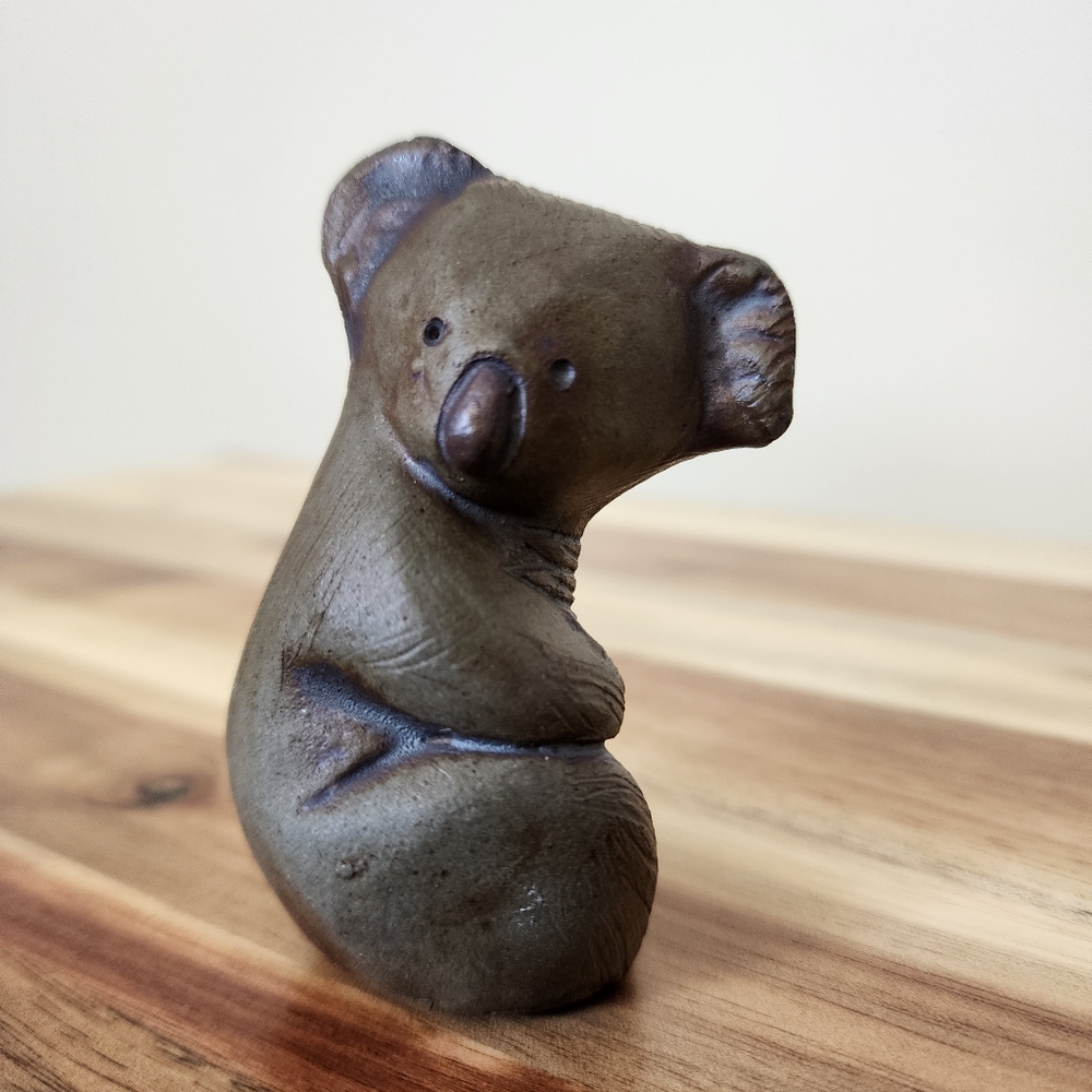 Vintage Koala Bear Pottery Figurine Warrawong Farm Victoria Australia Decor Gift